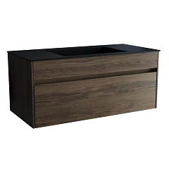 Тумба с раковиной Vincea Chiara 100 дуб чарльстон (черная раковина)