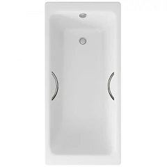 Чугунная ванна Delice Parallel 170х80 с ручками (комплект)