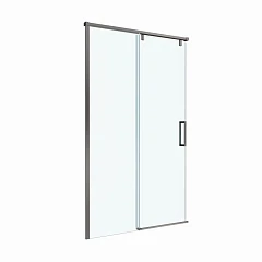 Душевая дверь в нишу BelBagno Soft Close 110*200 профиль оружейная сталь без поддона