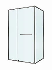 Душевой уголок Cezares Lux 110*80*195 профиль оружейная сталь без поддона