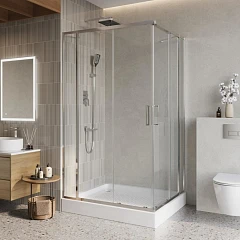 Душевой уголок BelBagno LUCE-AH-22-120/100-C-Cr 120*100*195 без поддона