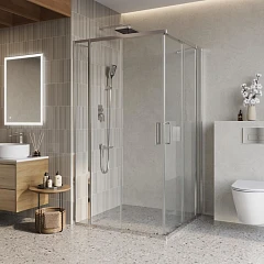 Душевой уголок BelBagno LUCE-A-22-100+20-C-Cr 120*120*195 без поддона