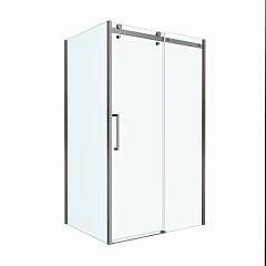 Душевой уголок BelBagno MARINO-2-AH-1-120/100-C-GM 120*100*195 профиль оружейная сталь без поддона