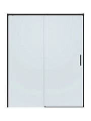 Душевая дверь в нишу Cezares Plane 150*195 профиль оружейная сталь без поддона