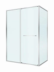 Душевой уголок Cezares Lux 130*80*195 профиль хром без поддона