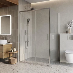Душевой уголок BelBagno LUCE-AH-1-130/100-C-Cr 130*100*195 без поддона