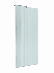 Душевая перегородка BelBagno Walk-in Uno 90*200 стекло рифленое профиль хром без поддона