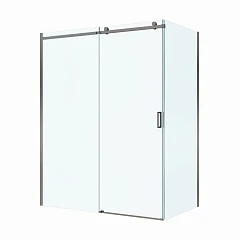 Душевой уголок BelBagno Soft Close 2 160*80*200 профиль оружейная сталь без поддона