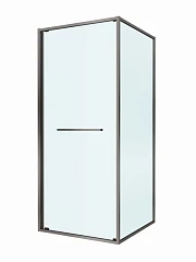 Душевой уголок Cezares Lux 90*90*195 профиль оружейная сталь без поддона