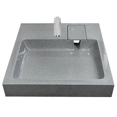 Раковина над стиральной машиной Stella Polar Солярис 60*55, серая