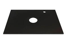 Столешница черная Comforty 600х400 мм керамогранит с отв. под смес, .Штутгарт, Эдинбург, Порто 60