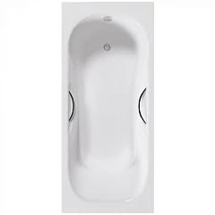 Чугунная ванна Delice Malibu 160х75 с ручками (комплект)