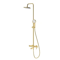 Душевая стойка DQ Bonn DA1703707 с изливом матовое золото