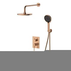 Душевой комплект DQ Bonn DA1705633 с изливом брашированное розовое золото