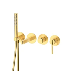 Смеситель DQ Bonn DA1704807 для ванны и душа скрытый монтаж матовое золото