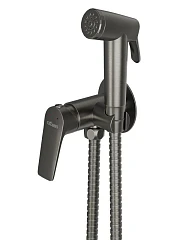 Гигиенический душ со смесителем Cezares Liner LINER-DIF-GM скрытый монтаж оружейная сталь