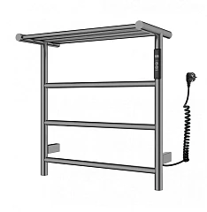 Электрический полотенцесушитель Wonzon & Woghand Bonn с полкой WW-AL402-GM 45*50 темный графит