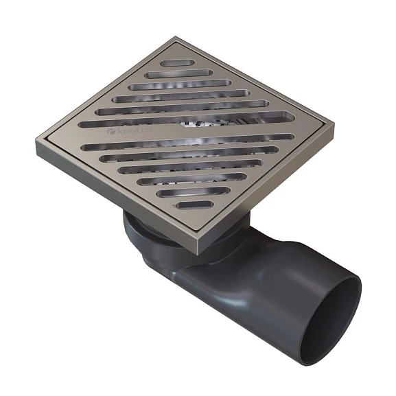 Душевой трап Knotlor Шторм/Storm SDSL100BS матовая сталь