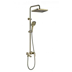 Душевая стойка Grocenberg GB7011MG с изливом матовое золото