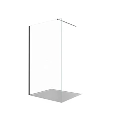 Душевая перегородка Aquatek Walk-in AQ.WI.090.1GM 90*200 с держателем L/R профиль оружейная сталь без поддона
