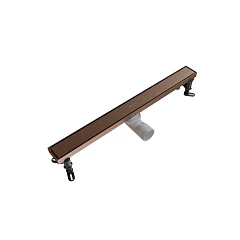 Душевой лоток Knotlor Терра/Terra 60 бронза