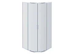 Душевой уголок Aquatek Ария 80*80*200 четверть круга, профиль хром без поддона