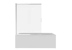 Душевая шторка на ванну Aquatek AQ.BSS.100.1CH 100*150 L/R профиль хром