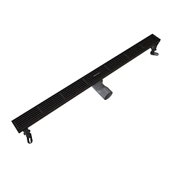 Душевой лоток Knotlor Шторм/Storm 80 матовый черный