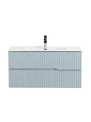 Тумба с раковиной Cezares Дуэт-Н/Duet-N 100 голубая жемчужная (раковина CZR-8095-100)