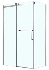 Душевое ограждение Azario Ванкувер 80х120х200 L прозрачное стекло 8 мм, цвет профиля серебро (без поддона)