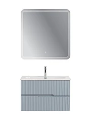 Комплект мебели Cezares Дуэт-Н/Duet-N 80 голубой жемчужный (раковина CZR-8073-80)