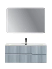 Комплект мебели Cezares Дуэт-Н/Duet-N 120 голубой жемчужный (раковина CZR-8073-120)