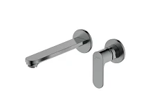 Смеситель Aquatek Альфа AQ1913BGM для раковины скрытый монтаж оружейная сталь