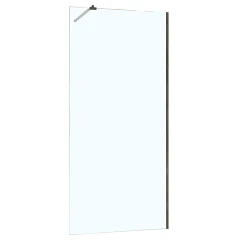 Душевая перегородка Azario Валк-ин AZ-251-100-MGR-CL 100х195 прозрачное стекло 8 мм, цвет профиля матовый графит без поддона