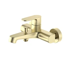 Смеситель Aquatek Оберон AQ1240BG для ванны и душа шлифованное золото