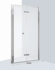 Душевая дверь в нишу Ceruttispa Белла/Bella D101F 100*195 стекло матовое L/R без поддона