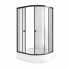 Душевой уголок Parly ZFM1201B L 120*80*195 стекло матовое с поддоном