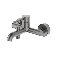 Смеситель Aquatek Европа AQ1340BGM для ванны и душа оружейная сталь