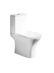 Унитаз-компакт Ceruttispa Ветторе/Vettore 35*65 Торнадо безободковый с крышкой-сиденьем микролифт