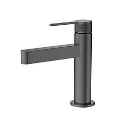 Смеситель BelBagno Delta2.0 DEL2.0-LVM-GM-W0 для раковины оружейная сталь