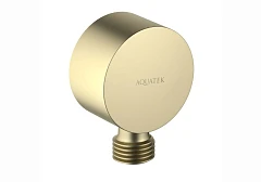Шланговое подключение Aquatek AQ2457BG шлифованное золото