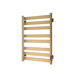 Электрический полотенцесушитель Veconi Piatto P8050G 50*80 L/R матовое золото