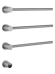 Электрический полотенцесушитель встраиваемый Wonzon & Woghand Hamburg WW-AL313-BR 53*57 брашированный никель