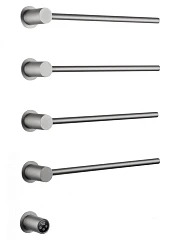 Электрический полотенцесушитель встраиваемый Wonzon & Woghand Hamburg WW-AL314-BR 53*72 брашированный никель