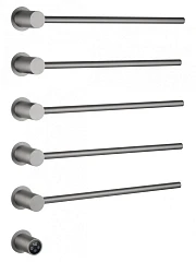 Электрический полотенцесушитель встраиваемый Wonzon & Woghand Hamburg WW-AL315-BR 53*72 брашированный никель