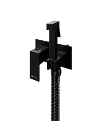 Гигиенический душ со смесителем Knotlor Туман/Mist FHS02S1BL скрытый монтаж черный матовый