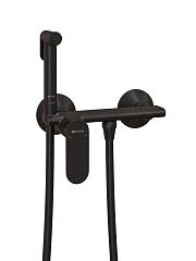 Гигиенический душ со смесителем Knotlor Роса/Dew FHS01S0BL черный матовый