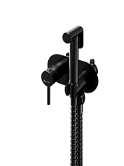 Гигиенический душ со смесителем Knotlor Роса/Dew FHS01S1BL скрытый монтаж черный матовый