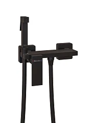 Гигиенический душ со смесителем Knotlor Туман/Mist FHS02S0BL черный матовый