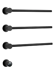 Электрический полотенцесушитель встраиваемый Wonzon & Woghand Hamburg WW-AL313-MB 53*57 черный матовый